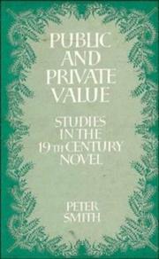 Public and private value : studies in the nineteenth-century novel