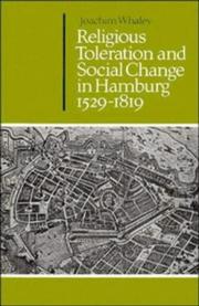 Cover of: Religious toleration and social change in Hamburg, 1529-1819