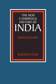 Cover of: The New Cambridge History of India: Vijayanagara (The New Cambridge History of India)