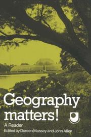 Cover of: Geography Matters!: A Reader