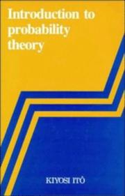 Cover of: Introduction to probability theory by Kiyosi Itō