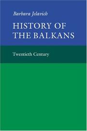 Cover of: History of the Balkans