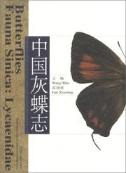 Cover of: Butterflies Fauna Sinica: Lycaenidae