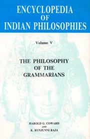 Cover of: Encyclopaedia of Indian Philosophies: The Philosophy of the Gammarians