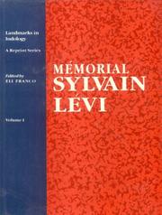 Cover of: Memorial Sylvain Levy