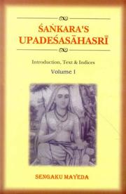 Cover of: Upadesasahasri of Sankara Introduction and English Translation.Reprint