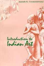Cover of: Introduction to Indian Art