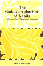 Cover of: Sankhya Aphorisms of Kapila with Extracts from Vijnanabhiksus Commentary