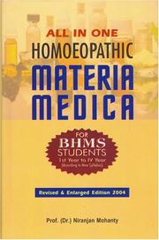 Cover of: All in One Homeopathic Materia Medica
