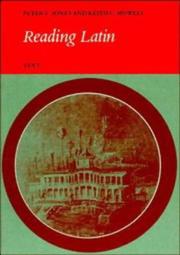Reading Latin by P. V. Jones