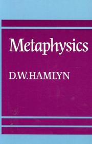 Metaphysics by D. W. Hamlyn