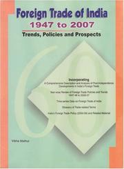 Cover of: Foreign Trade of India - 1947 to 2007: Trends, Policies and Prospects