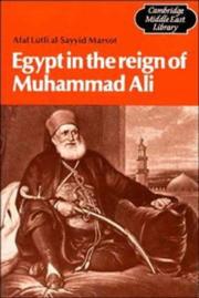 Cover of: Egypt in the reign of Muhammad Ali