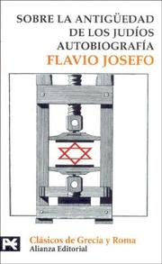 Cover of: Sobre La Antiguedad De Los Judios/ the Golden Days of the Jews: Autobriografia (Biblioteca Tematica)