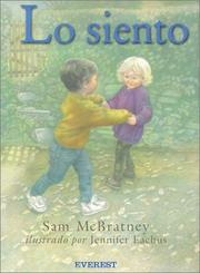 Cover of: Lo Siento by Sam McBratney, Sandra Lopez Varela