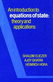 An introduction to equations of state : theory and applications