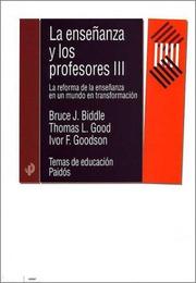 Cover of: La Enseñanza Y Los Profesores III
