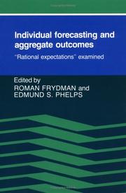 Cover of: Individual Forecasting and Aggregate Outcomes: 'Rational Expectations' Examined