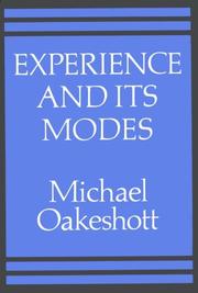 Experience and its modes