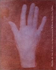 Cover of: William Henry Fox Talbot: Traces of Life