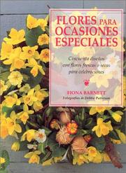Cover of: Flores para ocasiones especiales