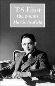 Cover of: T.S. Eliot by Martin Scofield