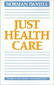 Cover of: Just health care