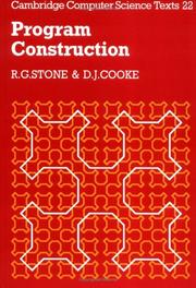 Cover of: Program construction