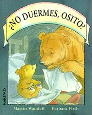 Cover of: No Duermes, Osito? by Martin Waddell