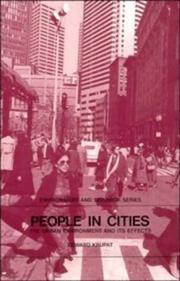 People in cities by Edward Krupat