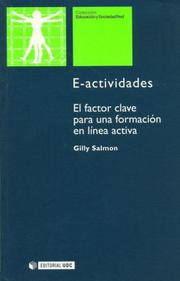 Cover of: E-Actividades. El Factor Clave Para Una Formacion En Linea Activa