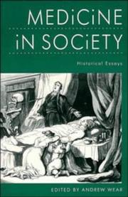 Cover of: Medicine in society: historical essays