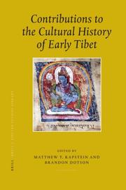 Cover of: Contributions to the Cultural History of Early Tibet (Brill's Tibetan Studies Library)