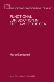 Functional jurisdiction in the law of the sea