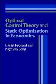 Optimal control theory and static optimization in economics