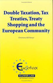 Double taxation, tax treaties, treaty-shopping and the European Community