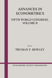 Advances in econometrics : Fifth World Congress