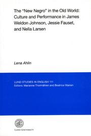 Cover of: The New Negro in the Old World | Lena Ahlin