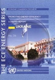 Cover of: Experience of International Organizations in Promoting Energy Effeciency: Country Report-ukraine