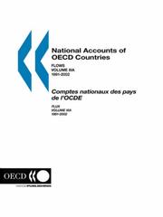 Cover of: National Accounts of OECD Countries: Financial Accounts - Flows - Volume IIIa - 1991-2002, 2004 Edition