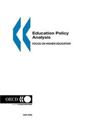 Cover of: Education Policy Analysis