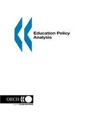 Cover of: Education Policy Analysis: 1998 Edition