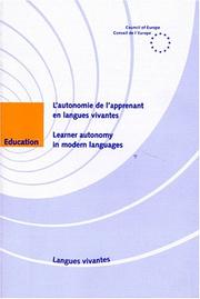 Cover of: Learner Autonomy in Modern Languages (Education)