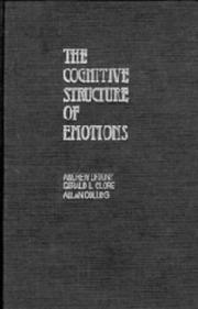 Cover of: The cognitive structure of emotions by Andrew Ortony