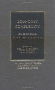 Economic complexity : chaos, sunspots, bubbles and nonlinearity : proceedings of the Fourth International Symposium in Economic Theory and Econometrics