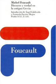 Cover of: Discurso y Verdad En La Antigua Grecia by Michel Foucalt, Michel Foucault