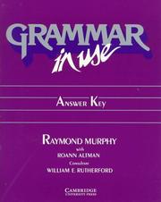 Cover of: Grammar in use: reference and practice for intermediate students of English