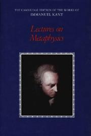 Lectures on metaphysics