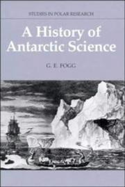 Cover of: A history of Antarctic science