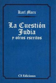 Cover of: Cuestion Judia y Otros Escritos, La